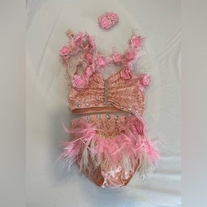 Light pink two piece XL Child Glamour costume.